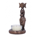 T-Lite Holder Bronze Triple Goddess 12cm